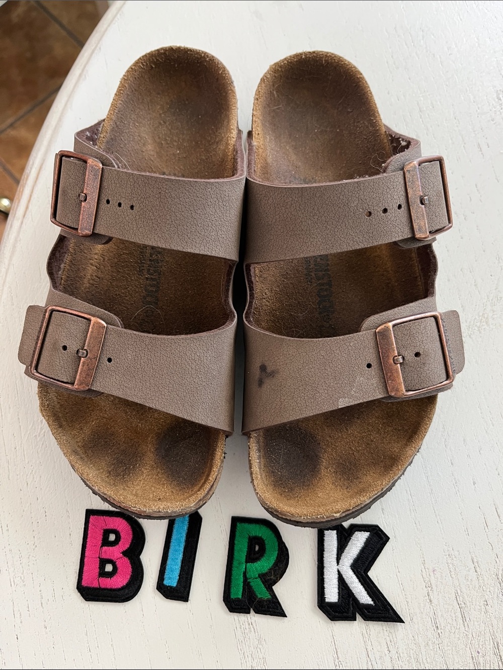 Birkenstock Arizona Kids Taupe Size 33